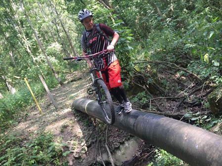 Bei einer Radtour / Radrunde unterwegs