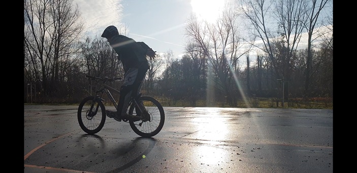 Bei einer Radtour / Radrunde unterwegs